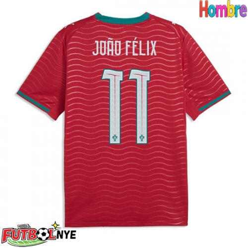 Camiseta Portugal Joao Felix #11 Primera Equipación Mundial 2026 manga corta